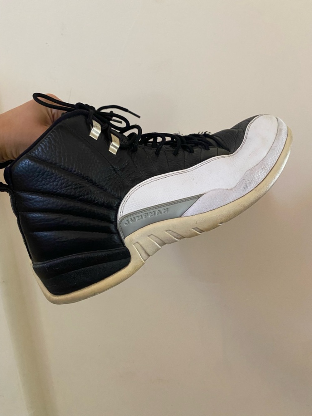 Air Jordan 12 Retro Playoffs 2022 Black White Men's Size 14